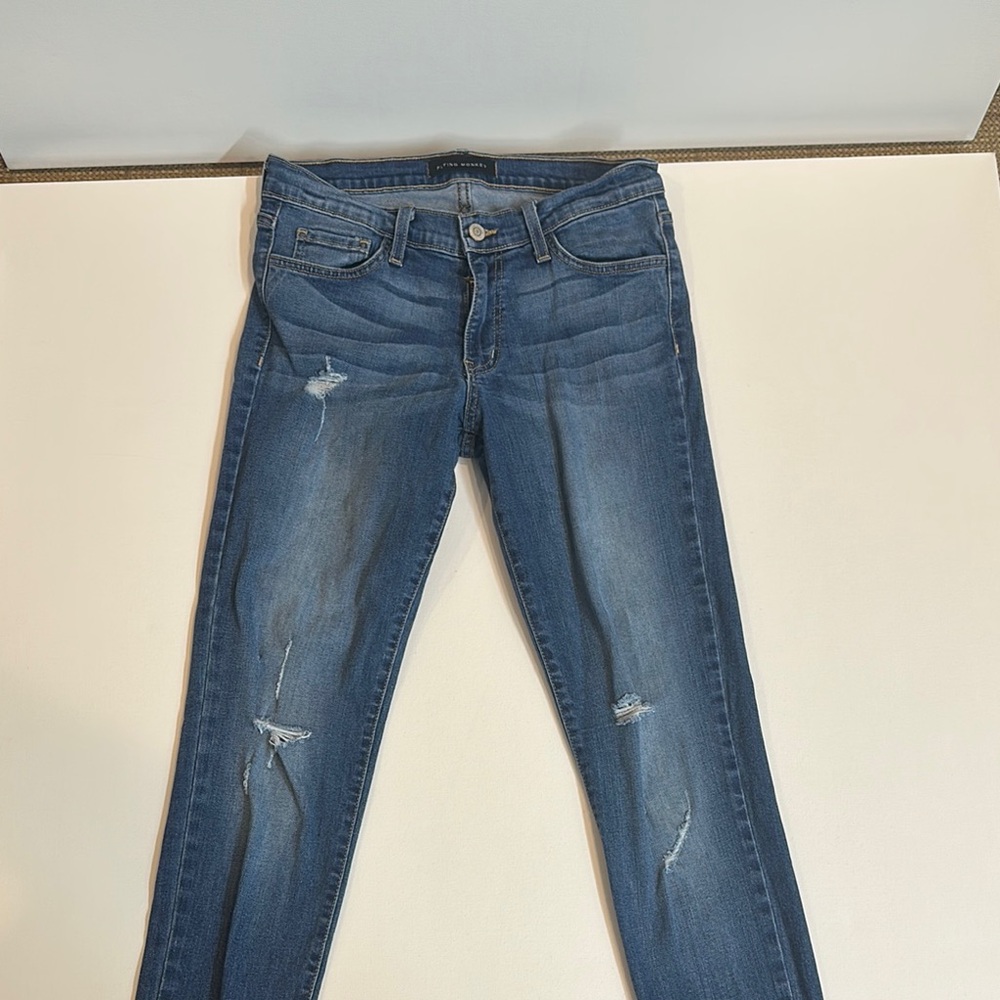 Distressed Blue Jeans for Women